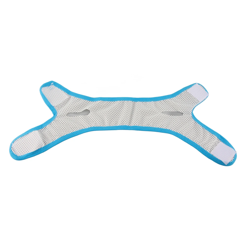 AntiSnoring Chin Strap Facial Slimming Mesh Breathable Strap Jaw Support Belt Bandage(Sky Blue, Edge Covering )