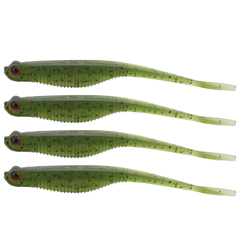 Luya Multicolor Forktail Soft Lure 130mm/7g Fishing Bait Artificial Bait Fishing TackleGreen