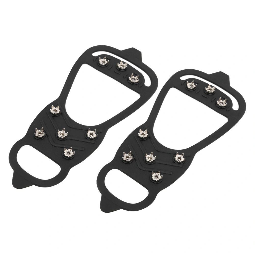 1 Pair 8Tooth Outdoor Snow Walking Nail Crampons AntiSlips Ice Shoes Spikes Covers(L )