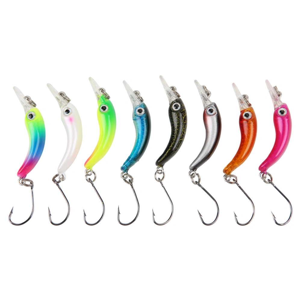 Luya Fishing Lures 3D Sinking Fake Fish Hard Baits Action Wobblers Tackle Accessories