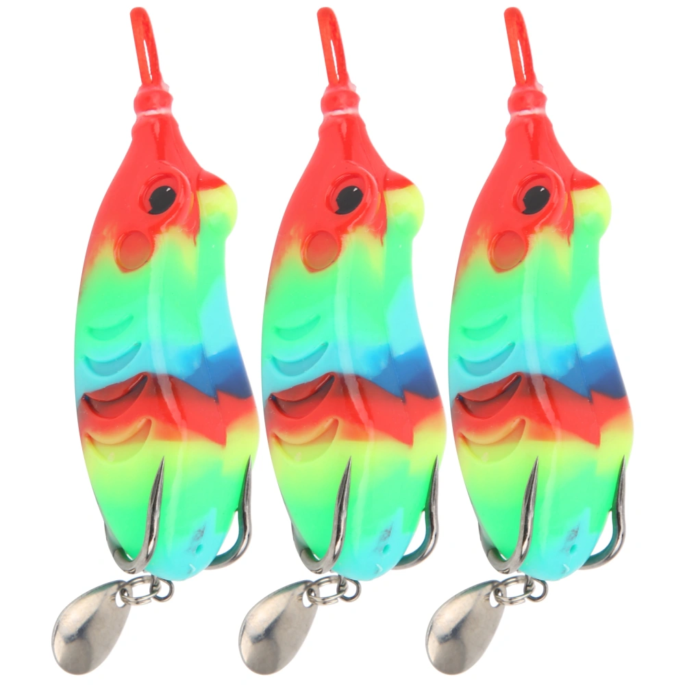 3Pcs/Set Artificial Fishing Lures Modified Fishing Soft Bait Plastic Lures Kit Set10#