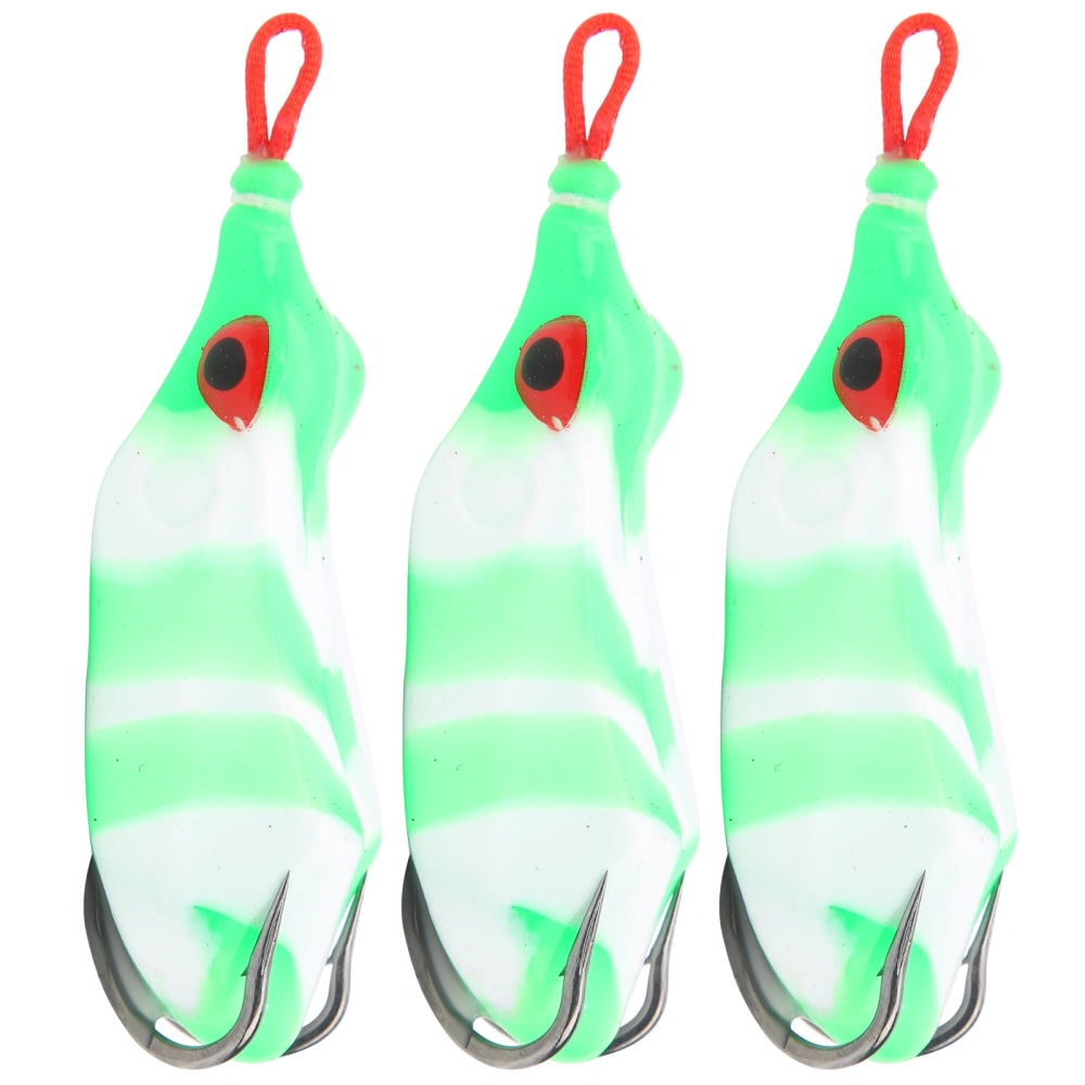 3Pcs Artificial Fishing Lures Colorful Soft Baits Lifelike Plastic Fishing Swimbait Kit14#