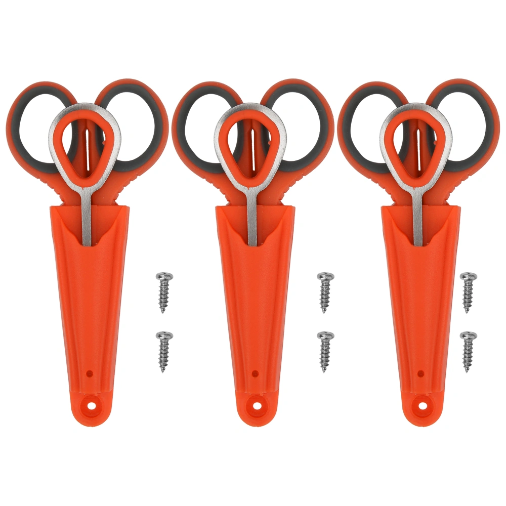 3 Set Multifunction Scissors Line Lure Cutter Fishing Hook Remover Separator Fishing TackleOrange