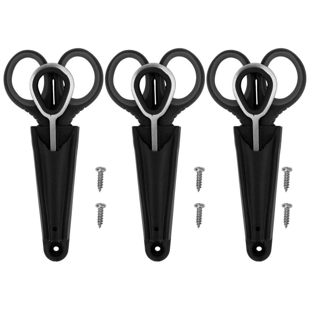 3 Set Multifunction Scissors Line Lure Cutter Fishing Hook Remover Separator Fishing TackleBlack