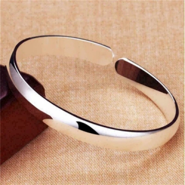 Simple Style 925 Sterling Silver Ladies Chaise Bracelet Romantic Wedding Jewelry Open Adjustable Bracelet for Women Princess Daily Casual Accessories