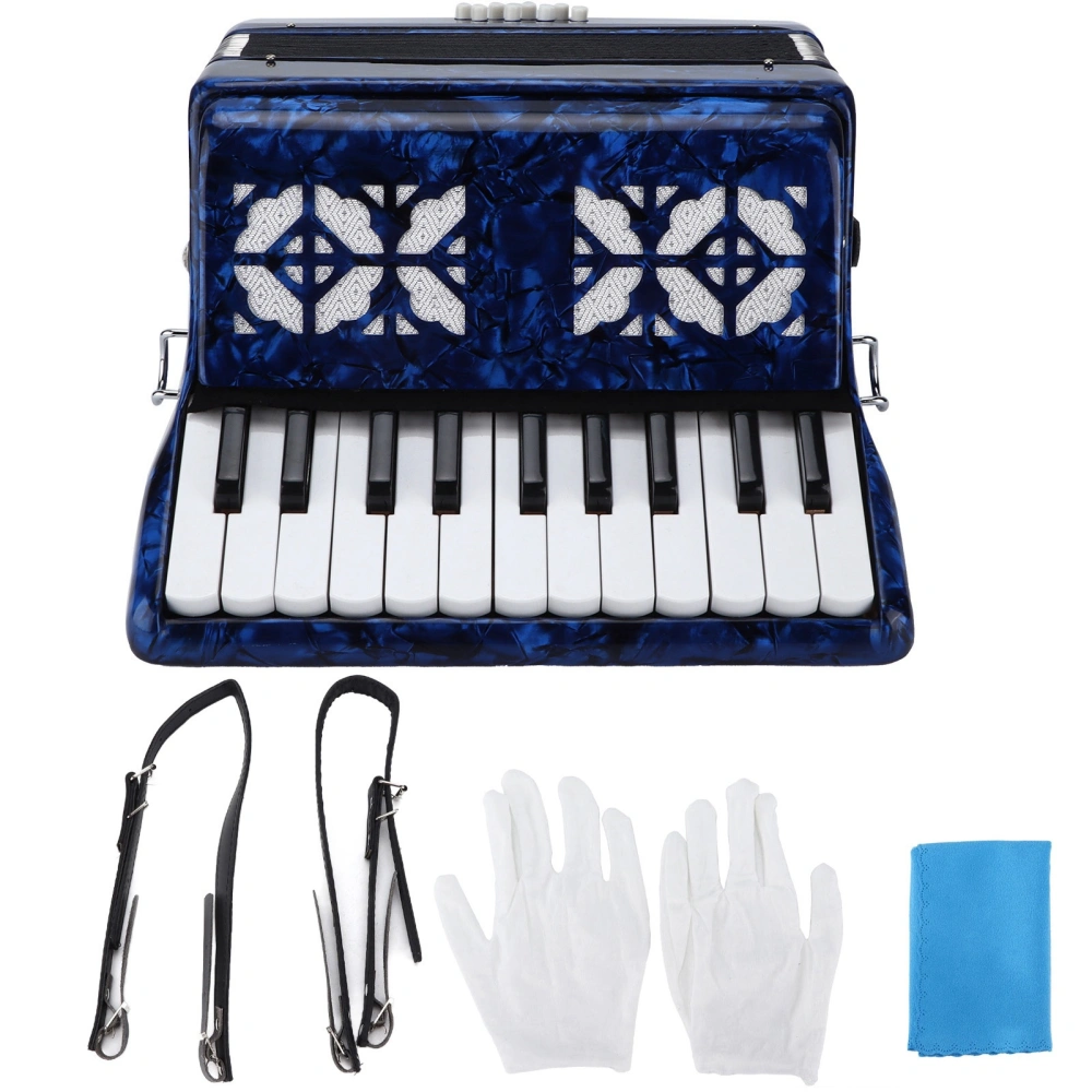 Accordion Bright Color 22‑Key 8‑Bass Piano Keyboard Instrument for Stage Performance