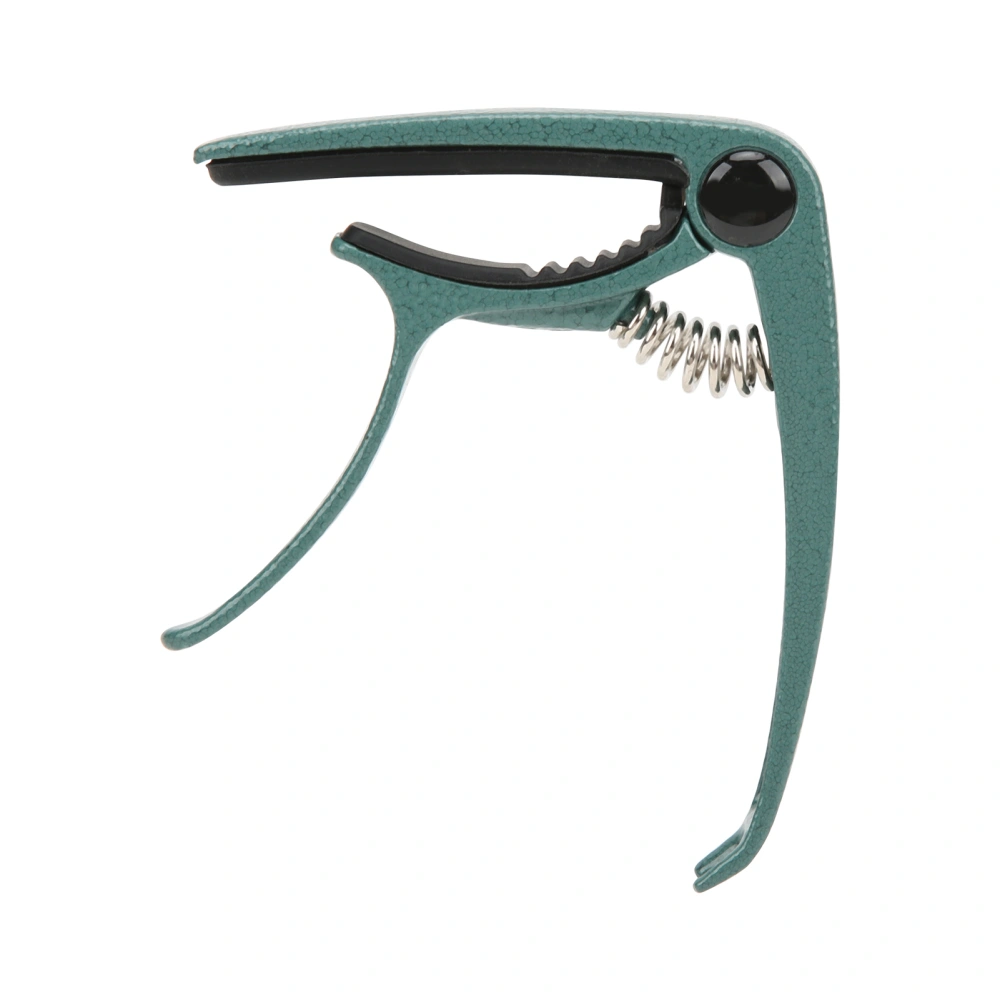 Acoustic Guitar Capo Zinc Alloy OldFashioned for Ukulele Electric Guitar Ballad Guitars(Malachite Green )