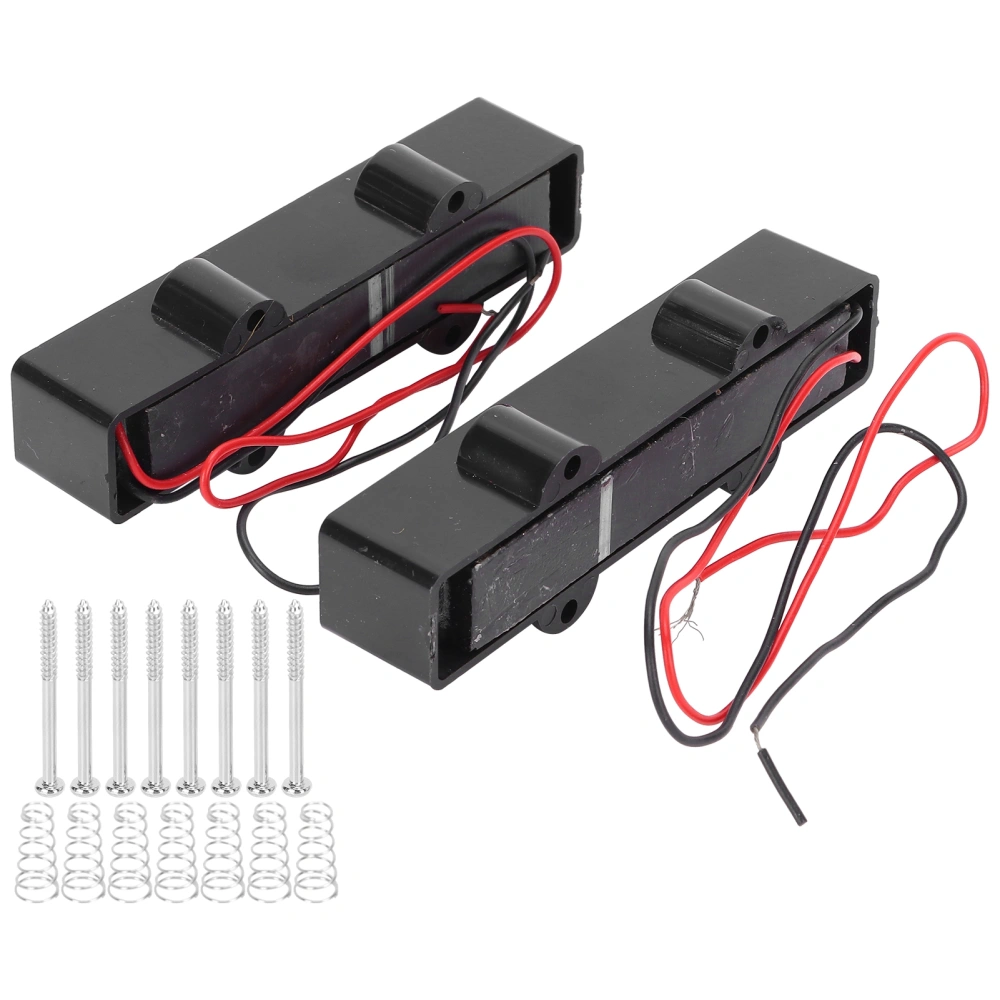 2Pcs 4 String Bass Pickup Bridge Volume Collection Equalizer Electric Bass Accessories 94mm