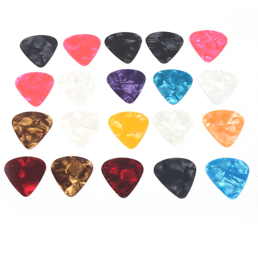 Guitar Pick Celluloid Portable UltraThin Light Performance Accessories for Teenager(20Pcs )