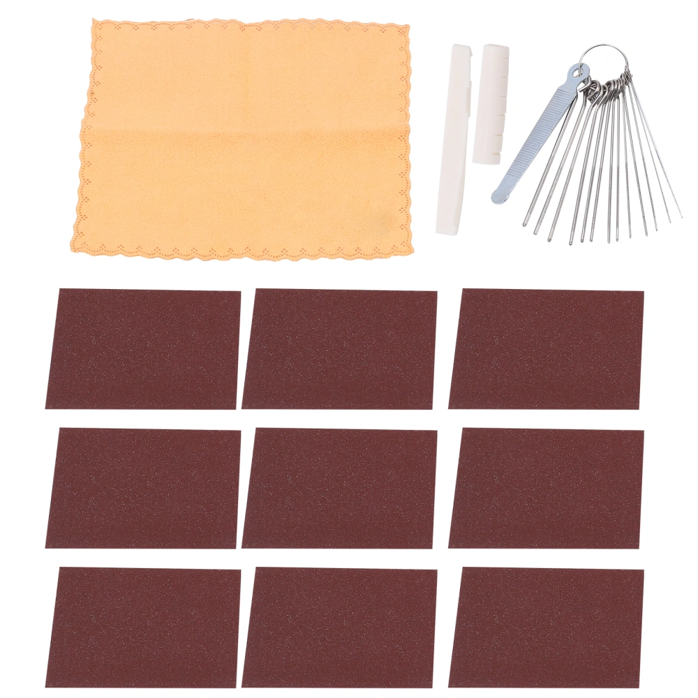 Guitar Polishing Sandpaper Set Strong AntiRust Nut Saddle Maintenance Instrument Accessories