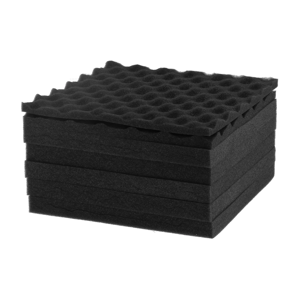 12Pcs Acoustic Foam Panels Soundproof Sound Absorbing for KTV Recording Studio 30x30cm