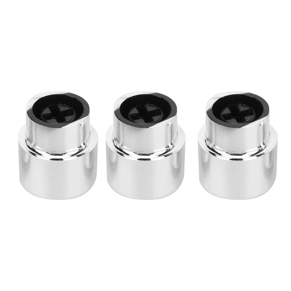 3Pcs Switch Cap Knob Plastic Comfortable Functional Push Pickup End Instrument Accessories