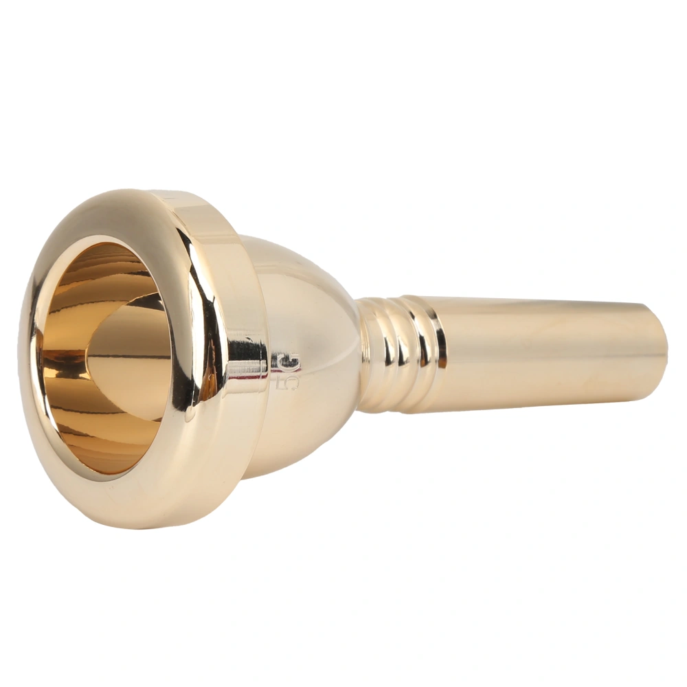 Trombone Mouthpiece Tenor Large Shank Mouth Piece Metal 12.7mm 5G Accessory Replacement TR‑03Gold