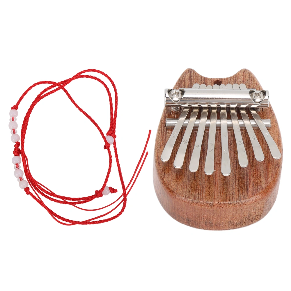 8 Tone Kalimba Mini Thumb Piano Children Gift Outdoor Leisure Instruments Cat Ear Shape