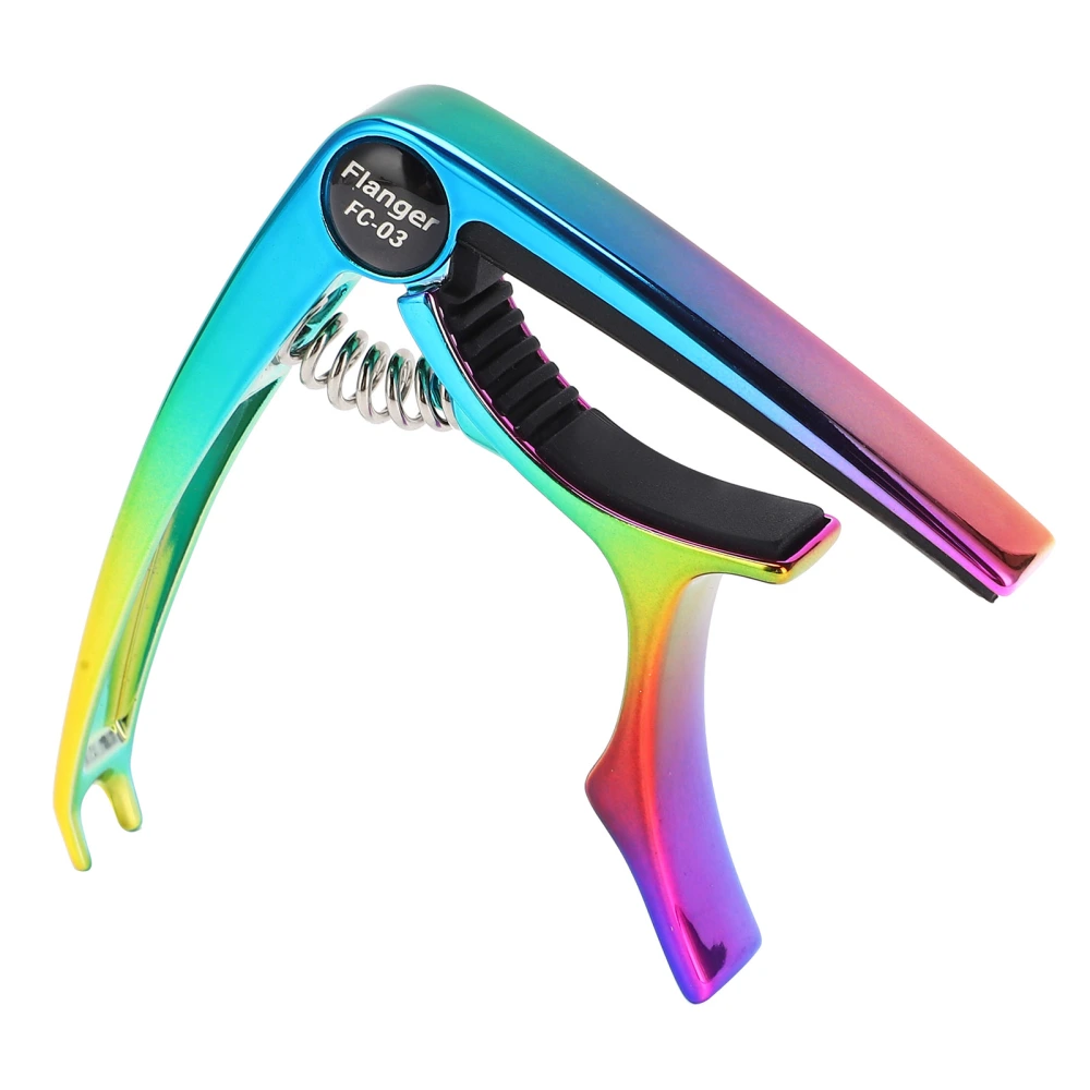 Guitar Capo Electric Zinc Alloy Gorgeous Colors Folk Pop Acoustic Accessories FC‑03