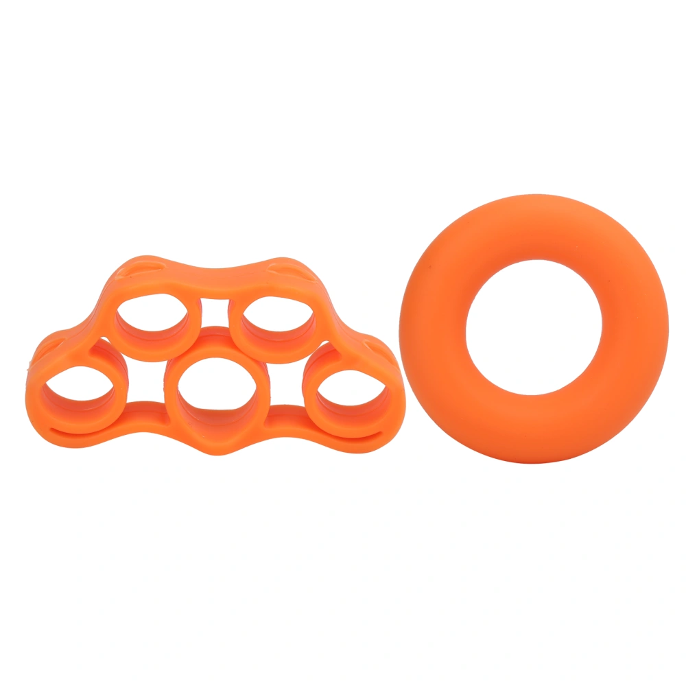 2Pcs Finger Trainer Hand Strengthener Stretcher Exerciser Silicone for Musician Guitarist