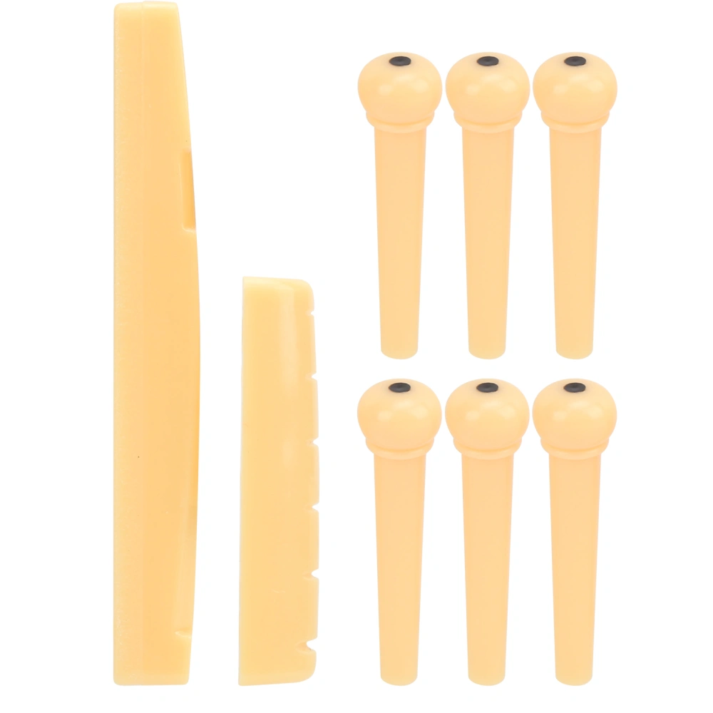 Acoustic Guitar Pins Pegs Guitar Bone Saddle Nut Guitar Parts Replacement Tool Accessory