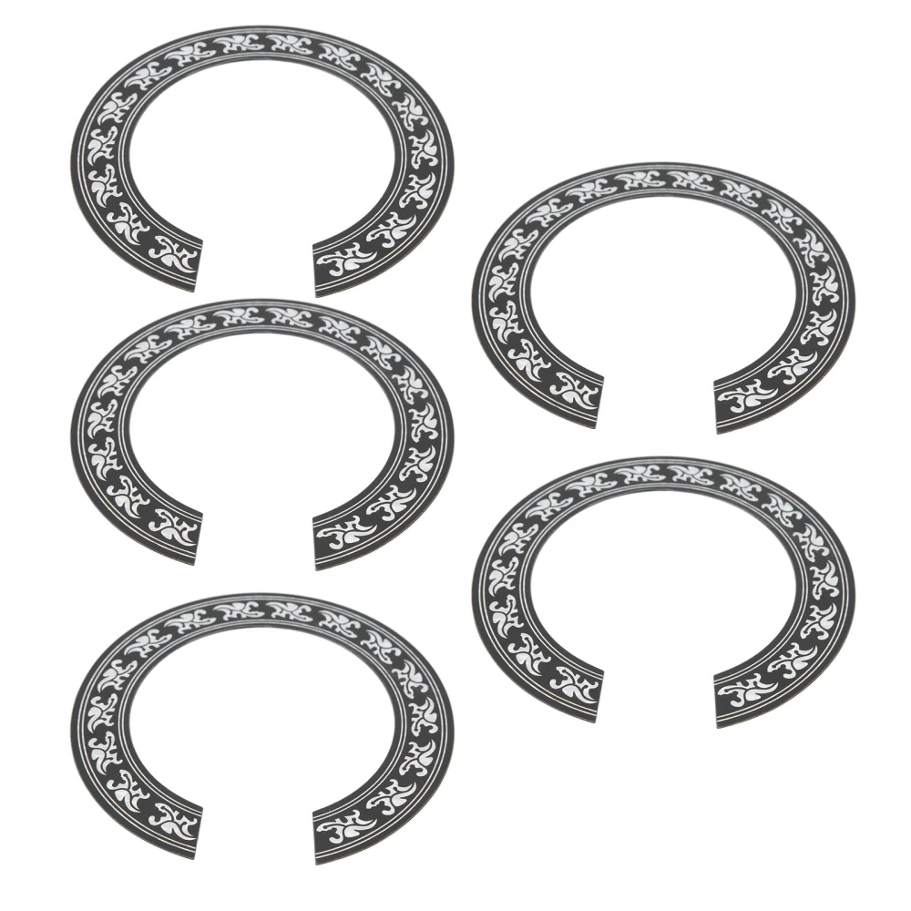 5Pcs Sound Hole Sticker 39in Round Classical Guitar Guard Tools Environmental Protection PVC