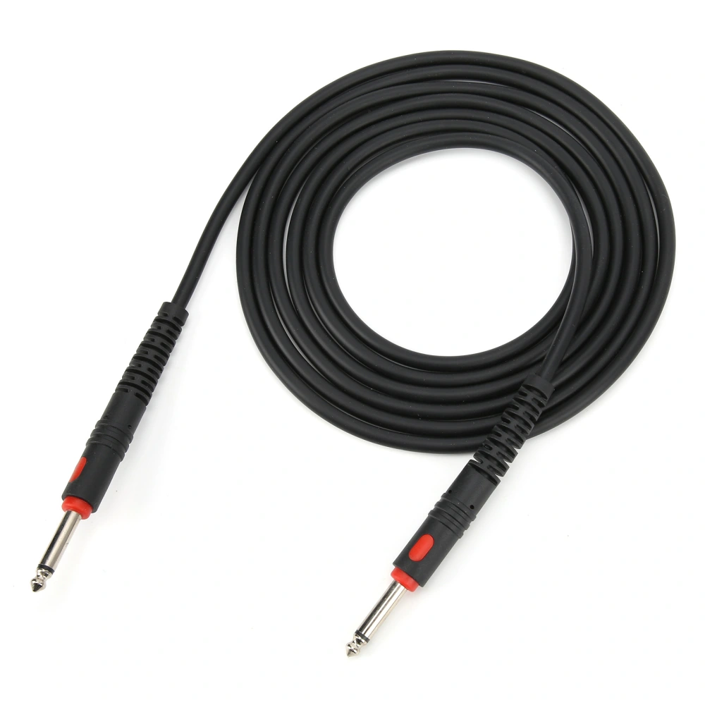 Guitar Cable Black Injection Head Cord Electric Instrument Accessories for Bass Electric Piano3 Meters