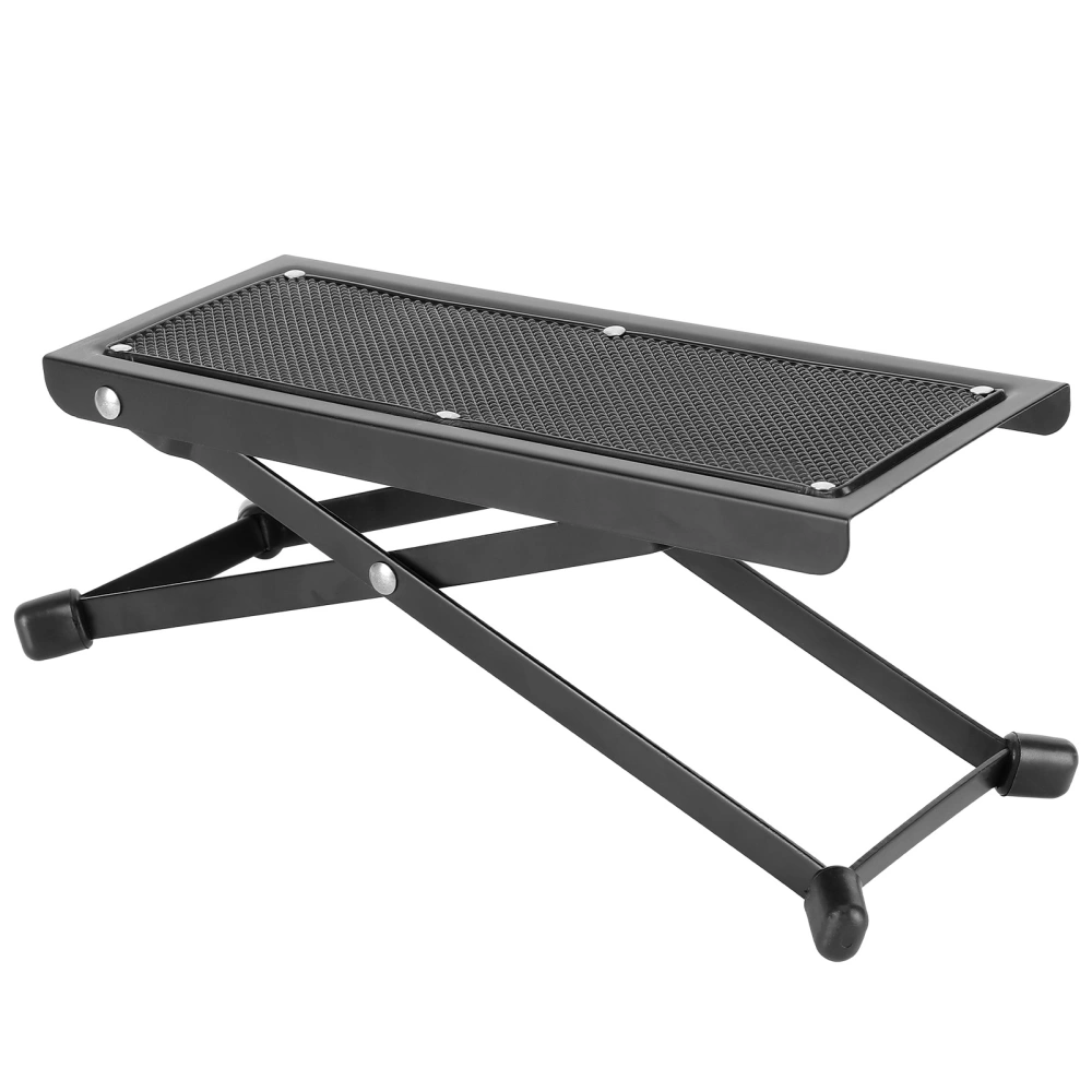 Guitar Footstool Iron Plastic 4Level HeightAdjustable Portable Universal Foot Rest Pedal