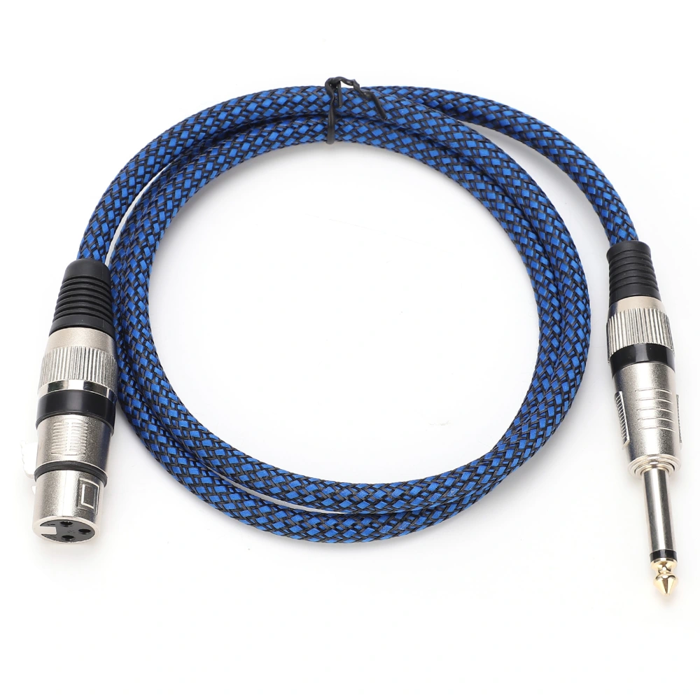 6.5 TS to Female 6.35 Audio Cable XLR Microphone Guitar OxygenFree Copper for Mixer(5m 16.4ft )