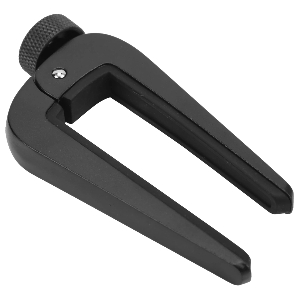 Zinc Alloy Acoustic Guitar Capo Professional Adjustable Silicon Clamp Mouth for Bass Ukulele ViolinBlack