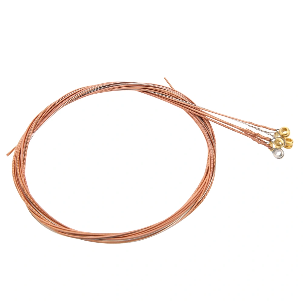 Acoustic Guitar String Replacement AntiRust Coating Light Musical Instrument Accessories(Copper )