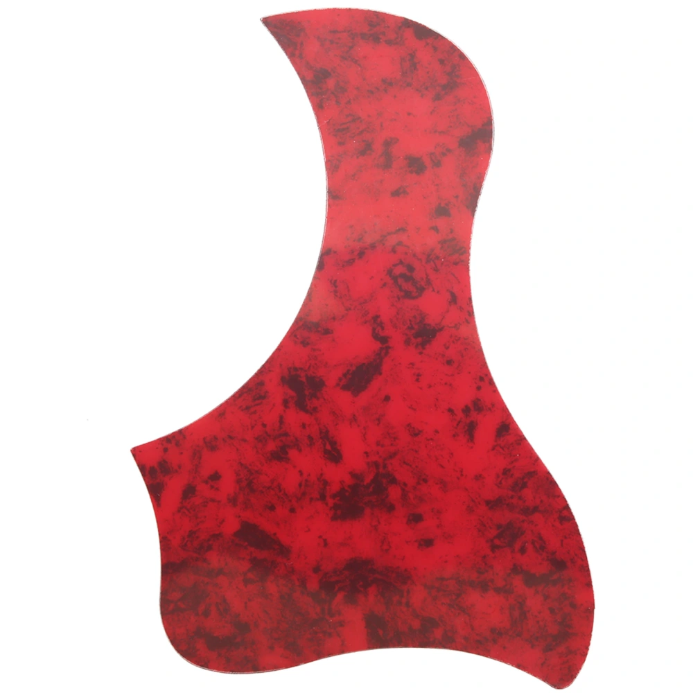 2Pcs Acoustic Guitar Pickguard Folk AntiScratch Guard Plate Replacement for 3841in Celluloid(Red Tortoise Color Bird Shape )