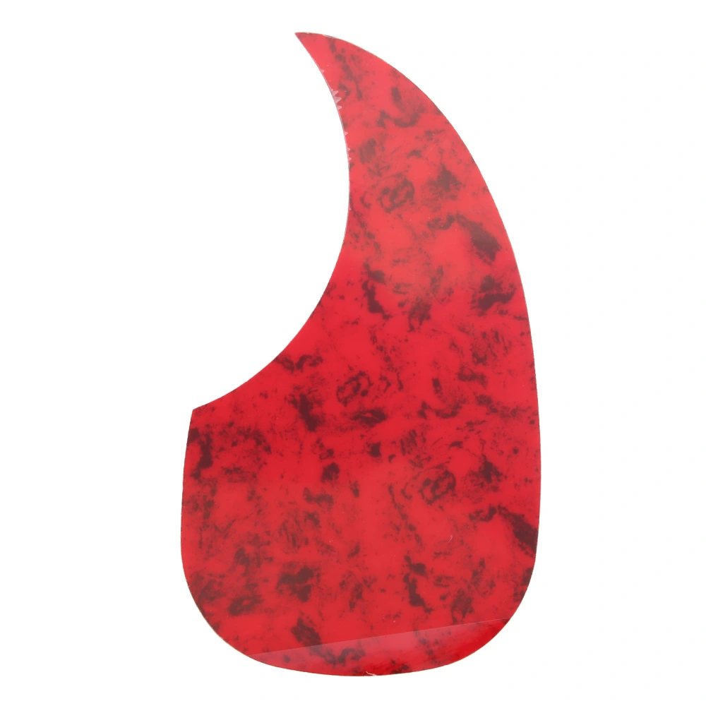 2Pcs Acoustic Guitar Pickguard Folk AntiScratch Guard Plate Replacement for 3841in Celluloid(Red Tortoise Color Water Drop Shape )