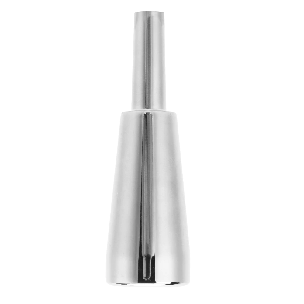 Trumpet Mouthpiece Heavy Duty Cone Metal Wind Musical Instrument Parts Performance Accessories(Silver )