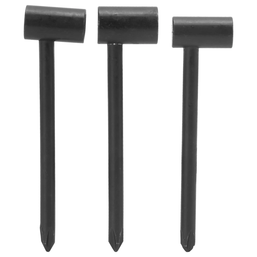 3PCS Guitar Rod Wrench Iron 7MM / 8MM / 6.35MM Universal Instrument Adjustment ToolBlack