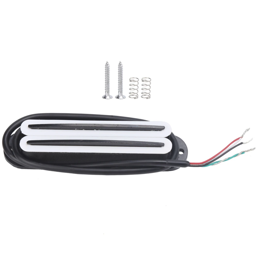 11K Dual Hot Rail Humbucker Pickup Ceramic Magnet ABS Electric Guitar AccessoriesWhite Black Rail