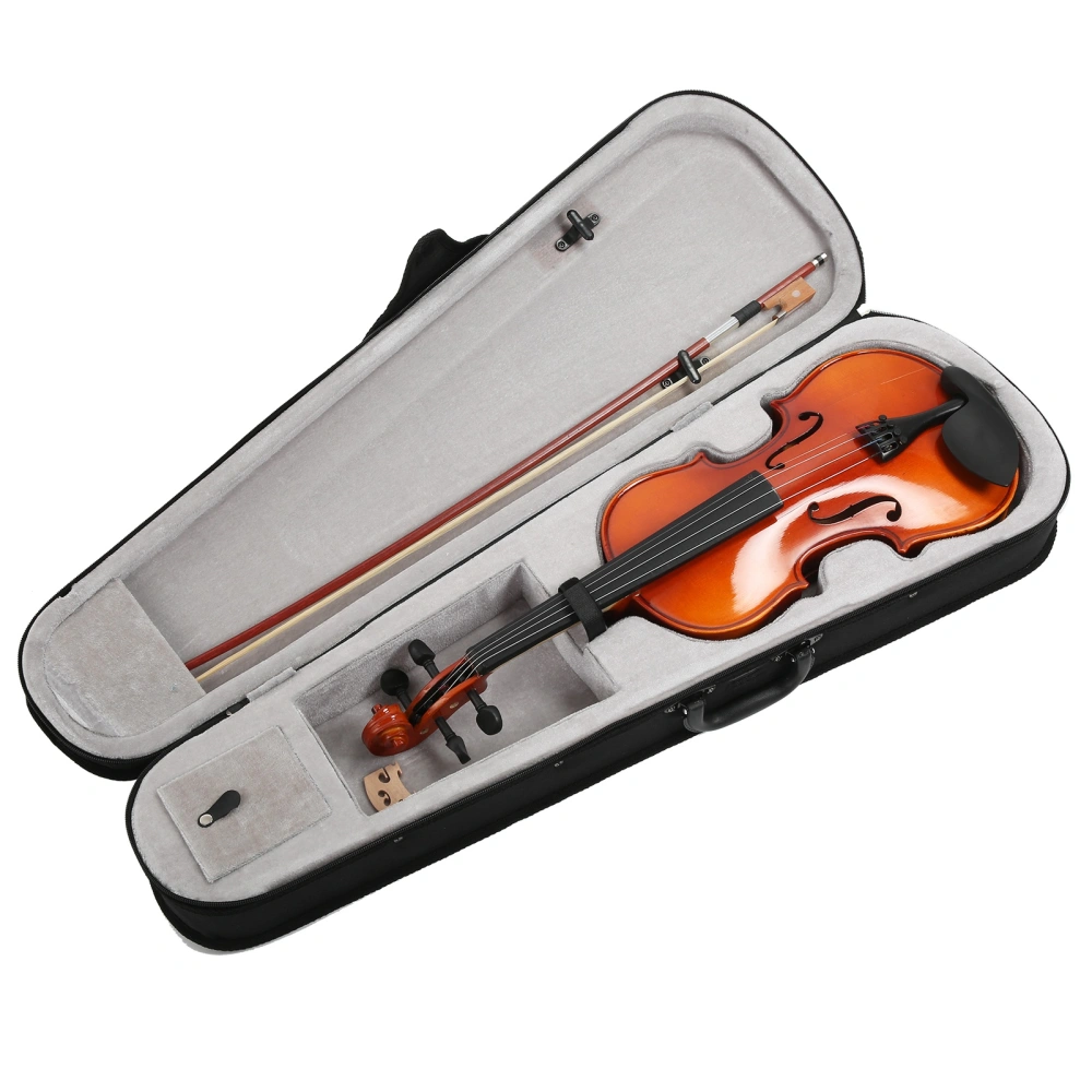 Violin Natural Colour Solid Wood 4/4 Specification Playing String Instrument for Beginners