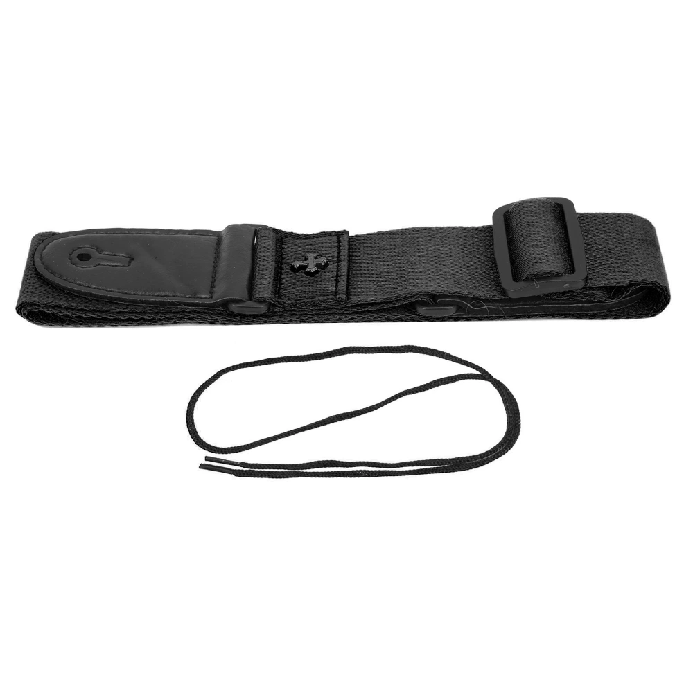 Guitar Strap Cotton PU Belt Electric/Folk/Acoustic/Bass Musical Instrument AccessoriesBlack