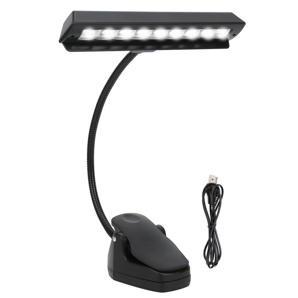 Music Stand Lights LED Clip‑On Adjustable Neck Professional USB Desk Lamps