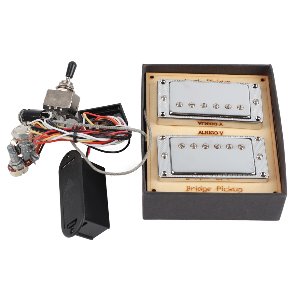 Humbucker Pickup Active Electronic Circuit Battery Box Set for GIBSON/LP Electric Guitar