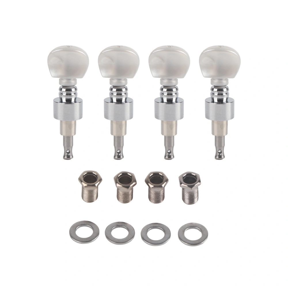 4Pcs Banjo Geared Machine Tuner Pearled Pegs Musical Instrument Accessories HA106