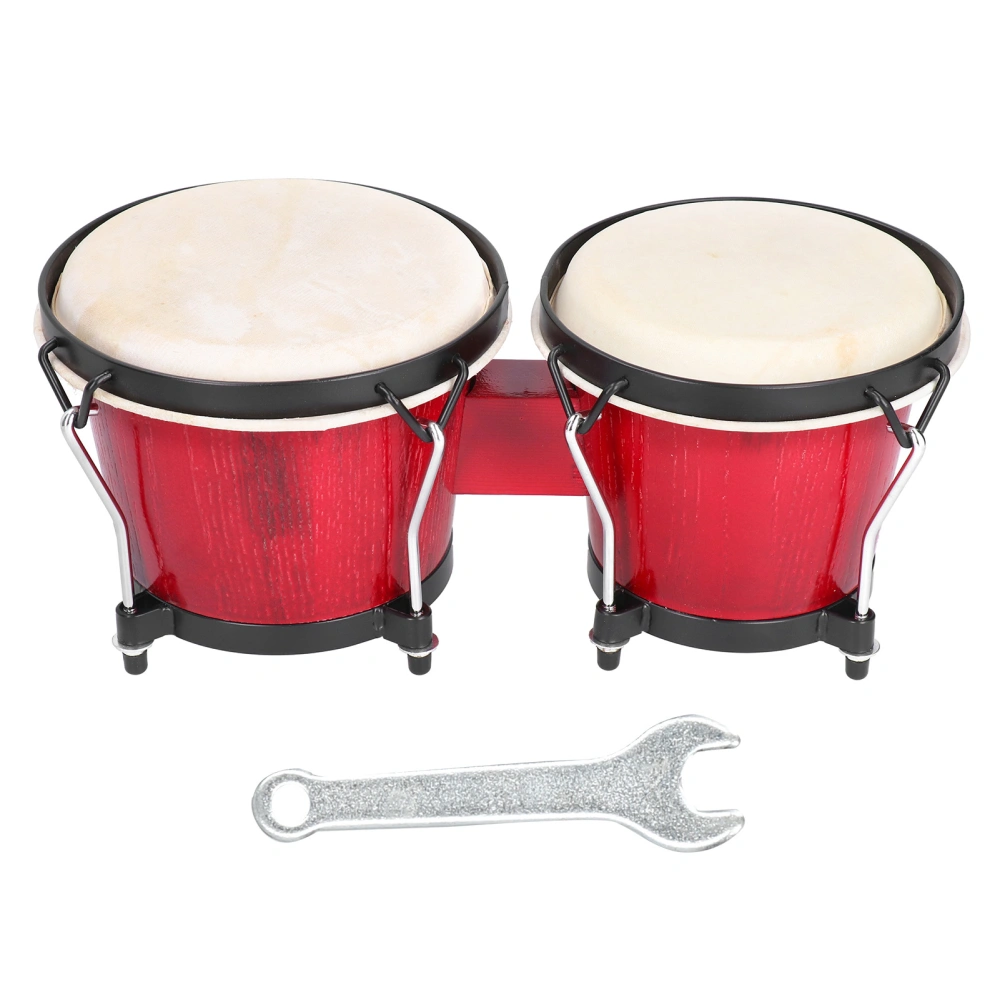 Wooden African Bongos Drum Djembe Percussion Instruments Early Learning Rhythm Toys for Children