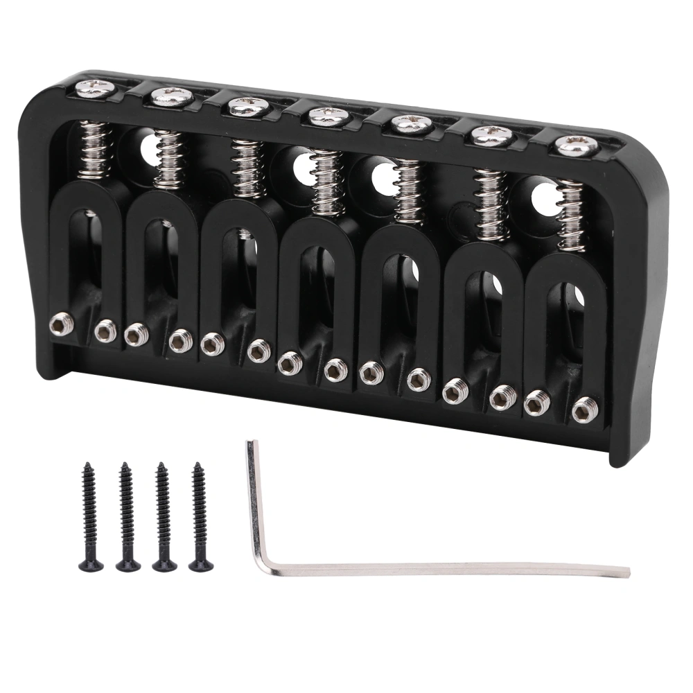 Electric Guitar Bridge 7 Strings GA891 Fixed Musical Accessories Black Zinc Alloy