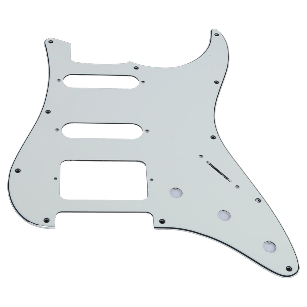 Electric Guitar Pickguard 11 Hole Mirror Surface for FD Musical Instrument AccessoriesWhite