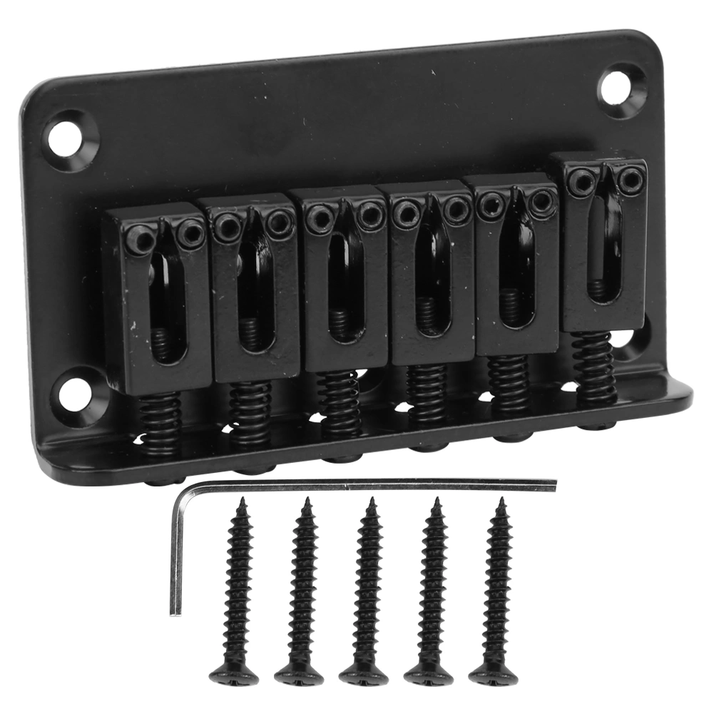 Guitar Bridge Children Musical Instrument Accessories Durable Metal Standard Structure 78mmBlack