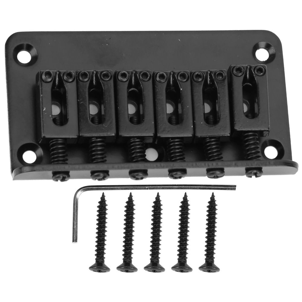 Guitar Bridge Children Musical Instrument Accessories Durable Metal Standard Structure 78mmBlack