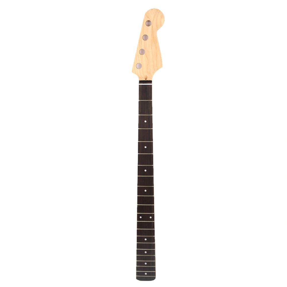 Bass Guitar Neck Canadian Maple 4 String 21 Fret Musical Instrument Replacement AccessoriesRosewood Brown