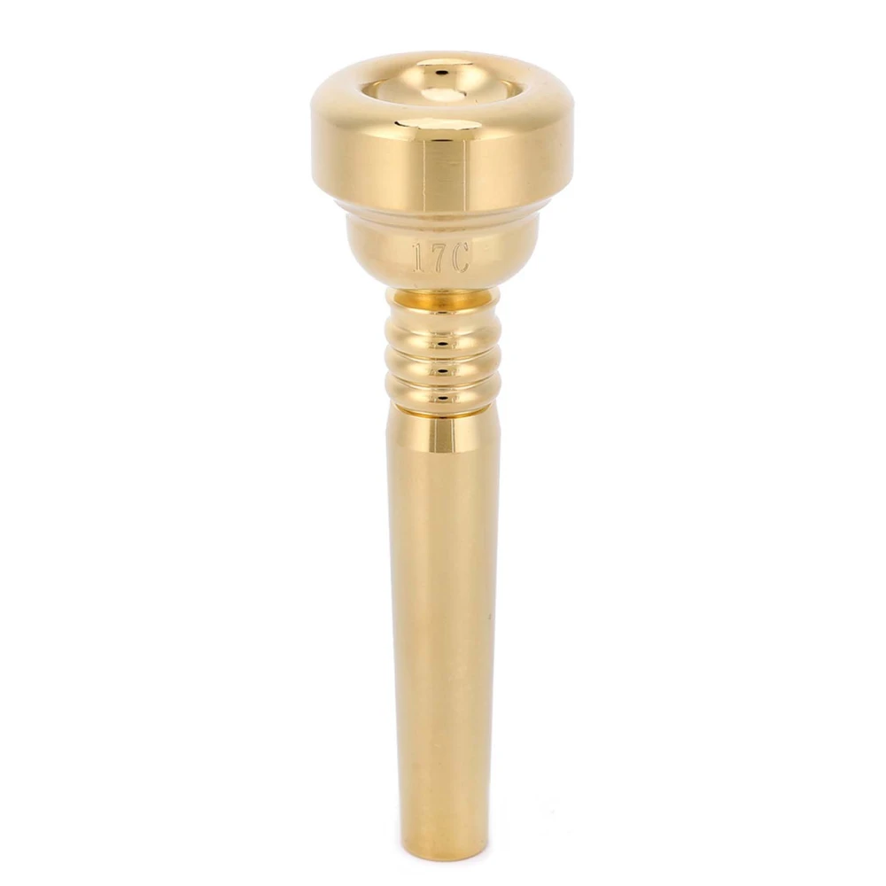 Trumpet Mouthpiece Gold Fashionable Look Beginner Musical Instrument Accessories 17C