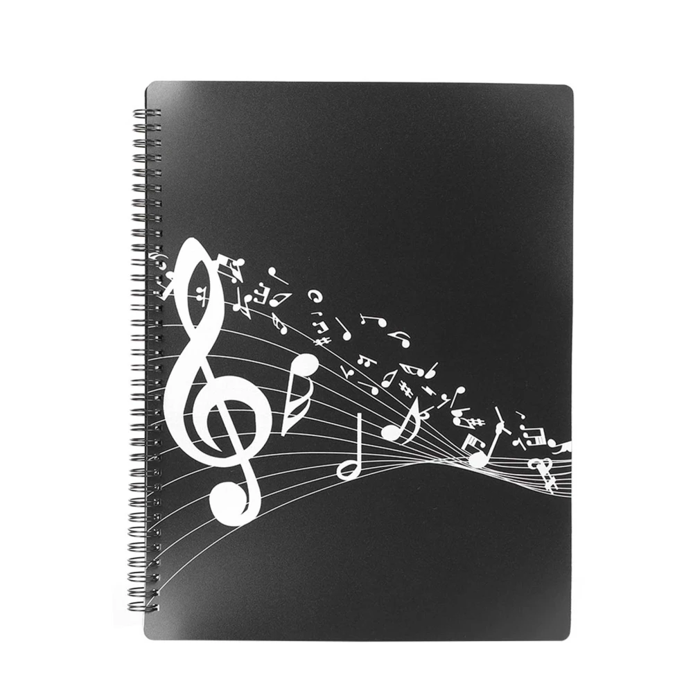 Music Themed File Folder A4 Waterproof ABS for Piano Guitar Musical Instrument Accessories