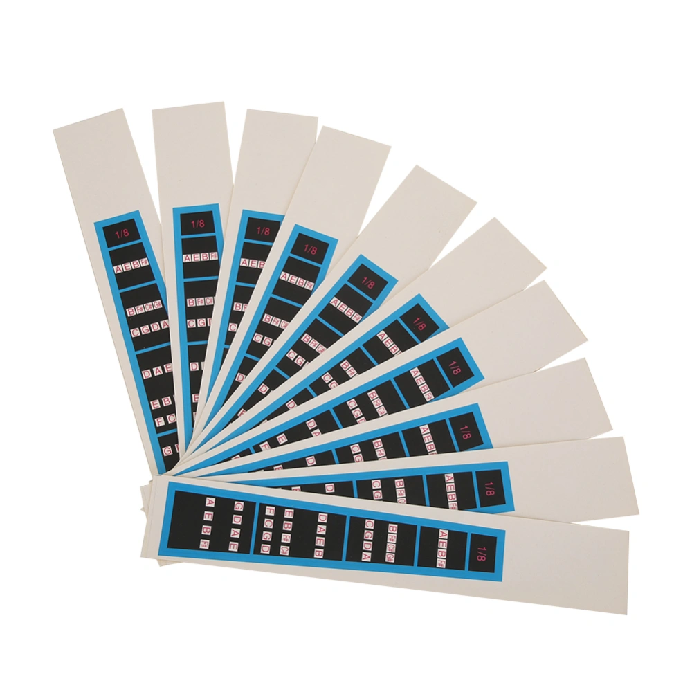 Violin Sticker Black Blue Fingerboard Guide Beginners Musical Instrument AccessoriesBC03 1/8 Blue Border