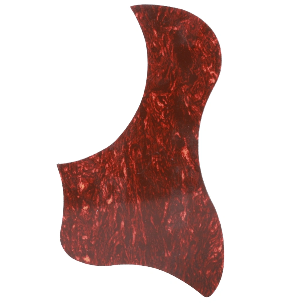 Guitar Pickguard Self Adhesive Sticker Red Tortoise Shell Duck Shape Guard Accessories