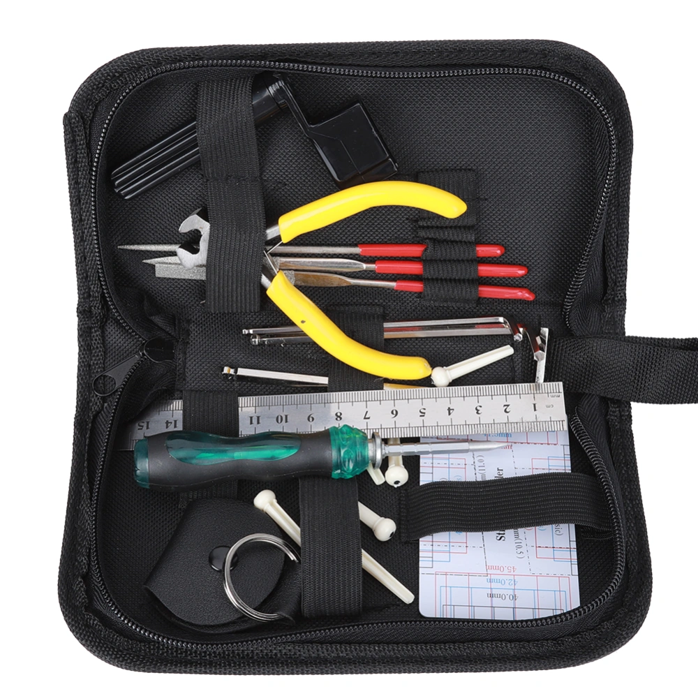 Guitar Repair Kit Portable Muti Function Tools Maintenance Musical Instrument(With Pliers )