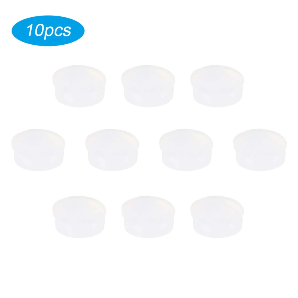 10Pcs Rubber Flute Hole Plug Replacement Kits Musical Instrument Accessories 7x2.5mmTransparent CF99