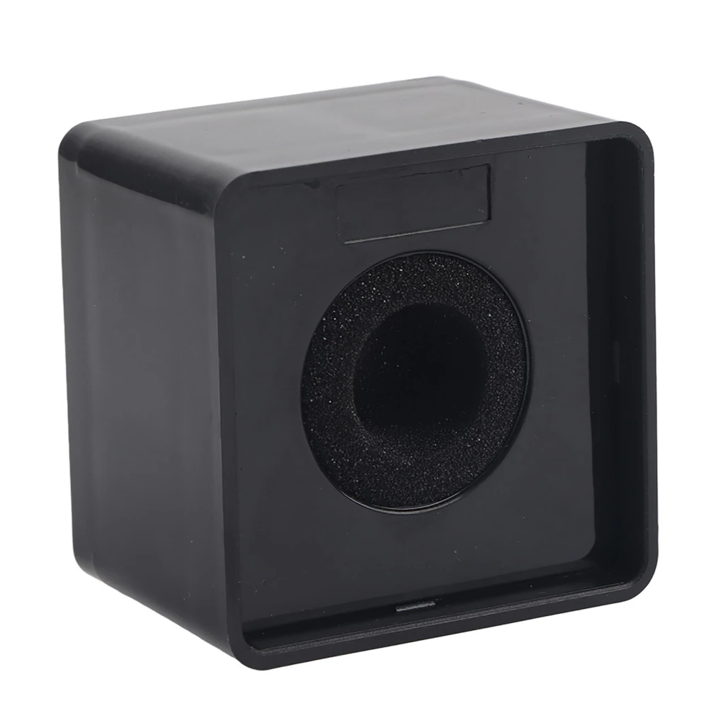 Microphone Square Station Compact Portable Black ABS for Interview Meeting 41mm